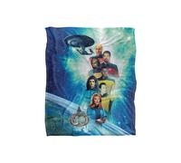 Star Trek 30 Crew Silky Touch Super Soft Throw Blanket 152 X 127 cm in White Star Trek White 152 X 127 cm