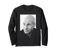 Star Trek Actor Captain Jean Luc Picard Patrick Stewart 1988 Long Sleeve T-Shirt