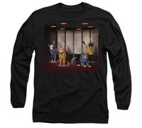 Star Trek Beam Meow Up Mens Long Sleeve T Shirt, Black, X-Large