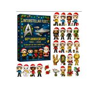 (Star Trek blind box, 26*18*3cm) NASA American Space Agency series luxury car advent holiday blind box Christmas tree decoration acrylic pendant