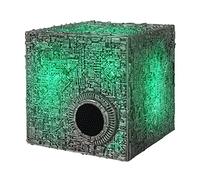 Star Trek Borg Cube Bluetooth Speaker with Green Illumination, Sound Effects & Borg Quotes - Memorabilia, Gifts, Gadgets, Collectibles for Star Trek Fans