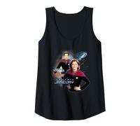 Star Trek Captain Janeway Tank Top, Women, Black, Large