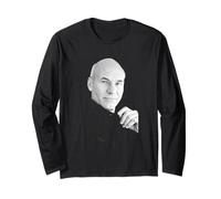 Star Trek Captain Jean Luc Picard Actor Patrick Stewart 1988 Long Sleeve T-Shirt