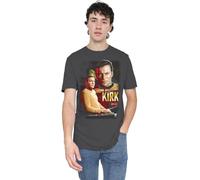 Star Trek Captain Kirk-Adult Heather, Black, Large