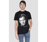 Star Trek Captain Kirk Portrait T-Shirt, Black | Size: Small Star Trek Black S