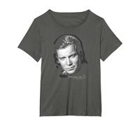 Star Trek Captain Kirk Portrait T-Shirt, Women's Plus, Asphalt Grey, 6X
