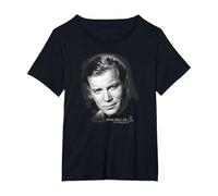 Star Trek Captain Kirk Portrait T-Shirt, Women's Plus, Black, 1X