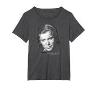 Star Trek Captain Kirk Portrait T-Shirt, Women's Plus, Dark Heather Grey, 1X