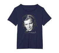 Star Trek Captain Kirk Portrait T-Shirt, Women's Plus, Navy Blue, 4X