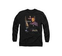 Star Trek Captain Sisko Long Sleeve T-Shirt, Black | Size: Large Star Trek Black L