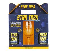 Star Trek Captains Log IPA Gift Set. 2 x 330ml cans of Star Trek Beer, 4.2% ABV, and Branded Chalice Glass. Gift for Star Trek Fans on Birthdays, Christmas or Father's Day