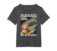 Star Trek Cat Fight T-Shirt, Women's Plus, Dark Heather Grey, 2X