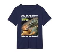 Star Trek Cat Fight T-Shirt, Women's Plus, Navy Blue, 2X