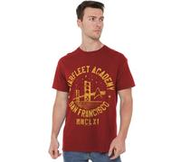 Star Trek Collegiate Bridge Unisex T Shirt, Cardinal, Small