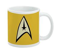 Star Trek Command Shield Ceramic Coffee Mug, Novelty Gift Mugs for Coffee, Tea and Hot Drinks, 11oz, White