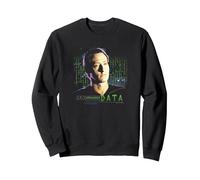 Star Trek Data Sweatshirt, Adult Unisex, Black, Large