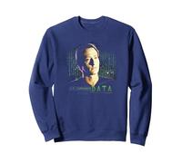 Star Trek Data Sweatshirt, Adult Unisex, Navy Blue, Medium