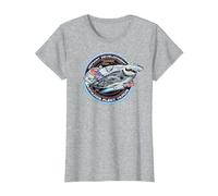 Star Trek Deep Space Nine Defiant Development Tee T-Shirt, Women, Heather Grey, 3X-Large