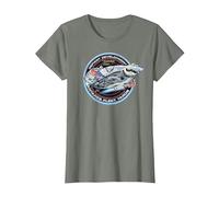 Star Trek Deep Space Nine Defiant Development Tee T-Shirt, Women, Olive Heather, Large