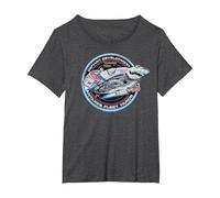 Star Trek Deep Space Nine Defiant Development Tee T-Shirt, Women's Plus, Dark Heather Grey, 2X