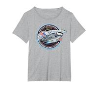 Star Trek Deep Space Nine Defiant Development Tee T-Shirt, Women's Plus, Heather Grey, 2X