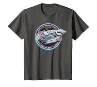 Star Trek Deep Space Nine Defiant Development Tee T-Shirt, Youth, Asphalt Grey, X-Small
