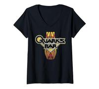 Star Trek: Deep Space Nine Quark's Bar Vintage Logo V-Neck T-Shirt