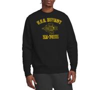 Star Trek Defiant Athletic Crew Sweatshirt, Black, X-Large