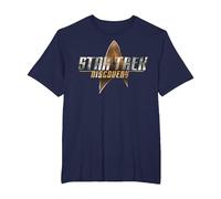 Star Trek Discovery Delta Shield Logo Graphic T-Shirt T-Shirt, Men's Big and Tall, Navy Blue, 3X Tall