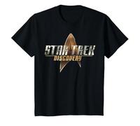 Star Trek Discovery Delta Shield Logo Graphic T-Shirt T-Shirt, Youth, Black, Medium