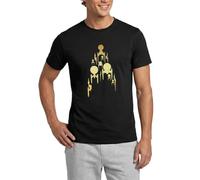 Star Trek Discovery Gold Spaceships in Flight Design Men's T-Shirt