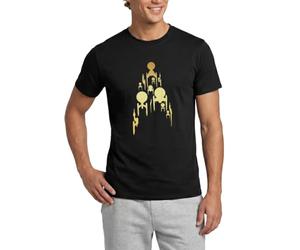 Star Trek Discovery Gold Spaceships in Flight Design Men's T-Shirt