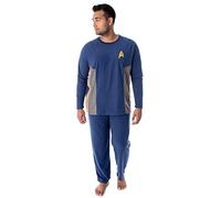 Star Trek Discovery Men's Command Uniform Costume Sleepwear Pajama Set (SM)