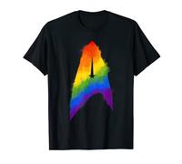 Star Trek Discovery Rainbow Paint Insignia Graphic T-Shirt T-Shirt