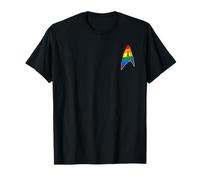 Star Trek Discovery Rainbow Pride Badge Graphic T-Shirt T-Shirt