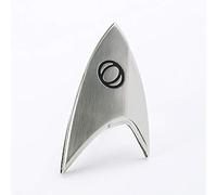 STAR TREK Discovery Science Badge Silver, Silver, Small / Navy
