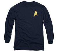 Star Trek: Discovery(Series) Command Badge Unisex Long Sleeve T Shirt, Navy, Medium