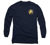Star Trek: Discovery(Series) Star Trek Discovery Admiral Badge Unisex Long Sleeve T Shirt, Navy, L