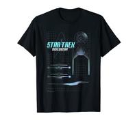 Star Trek Discovery Ship Schematic Blue Glow Graphic T-Shirt T-Shirt