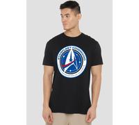Star Trek Discovery Starfleet Command T Shirt, Black Star Trek Black XXXL