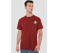 Star Trek Ds9 Command Emblem T-Shirt, Cardinal in Red | Size: XL Star Trek Red XL