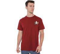 Star Trek Ds9 Command Emblem Unisex T Shirt, Cardinal, Medium