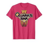 Star Trek DS9 Quark's Bar Vintage Logo Graphic T-Shirt T-Shirt, Men, Red Heather, Medium