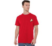 Star Trek Engineering Uniform W Foil Unisex T Shirt, Red, Large