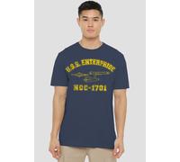 Star Trek Enterprise Athletic T-Shirt, Navy Star Trek Navy S