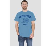 Star Trek Enterprise Athletic Unisex T-Shirt, Carolina Blue | Size: 2XL Star Trek Blue 2XL