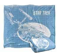 Star Trek Enterprise Blueprint Silky Touch Super Soft Throw Blanket 152 X 127 cm