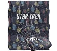 Star Trek Enterprise Crew Silky Touch Super Soft Throw Blanket 152 X 127 cm, White