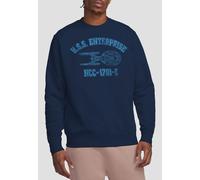 Star Trek Enterprise E Athletic-Crew Sweatshirt, Navy Star Trek Navy XXL