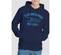 Star Trek Enterprise E Athletic Unisex Hoodie, Navy Star Trek Navy L